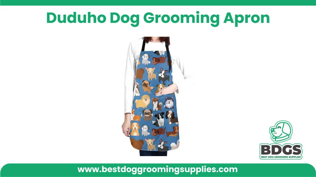 Best for Durable & Convenient -  Duduho Dog Grooming Apron