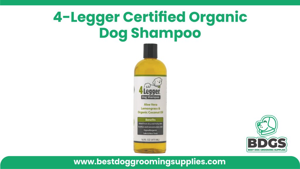 Best Certified Organic Option - 4-Legger Certified Organic Dog Shampoo