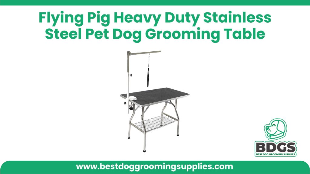 Best for Durable and Professional - Flying Pig Heavy Duty Stainless Steel Pet Dog Grooming Table