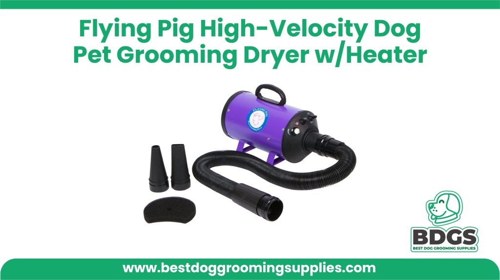 Flying Pig High-Velocity Dog Pet Grooming Dryer w/Heater - Dog Hair Dryers