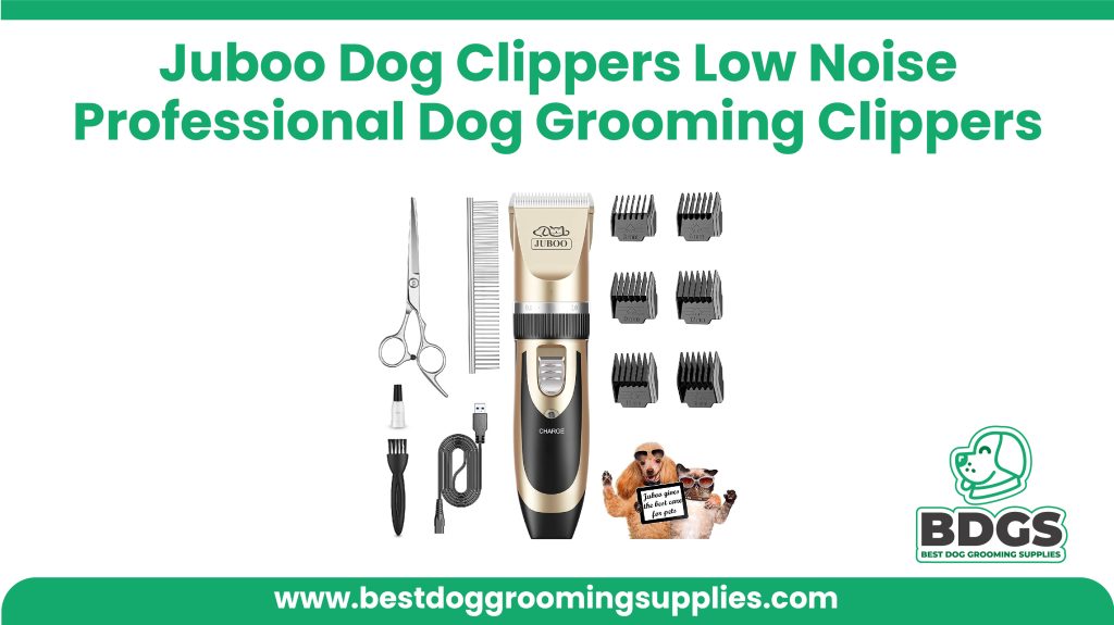 Juboo Dog Clippers Low Noise Professional Dog Grooming Clippers - Clippers for Dogs