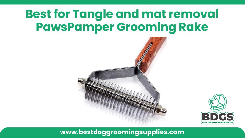 Best for Tangle and mat removal: PawsPamper Grooming Rake