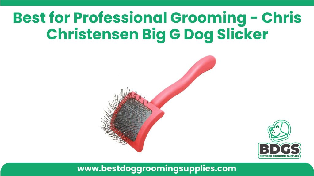 Best for Professional Grooming - Chris Christensen Big G Dog Slicker